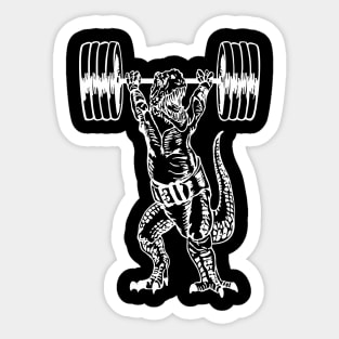 SEEMBO Dinosaur Weight Lifting Barbells Workout Gym Fitness Sticker